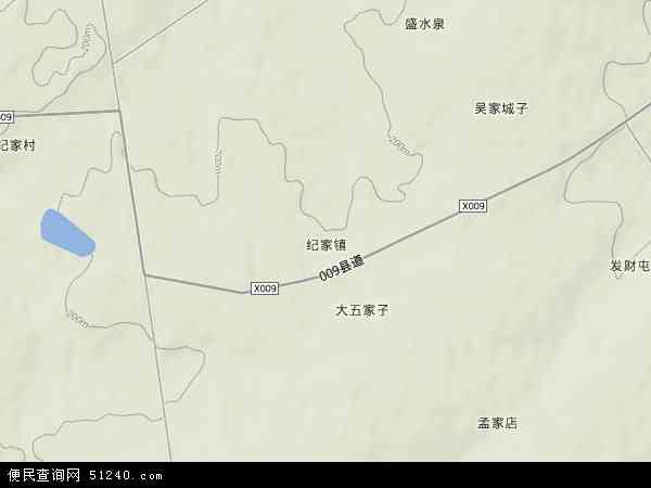 中国吉林省长春市九台市纪家镇地图(卫星地图)图片