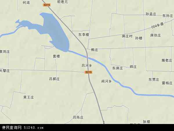 中国河南省驻马店市正阳县吕河乡地图(卫星地图)图片