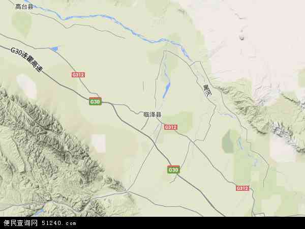 甘肃省张掖市临泽县地图(地图)