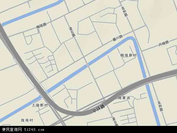 中国上海市徐汇区凌云路地图(卫星地图)图片