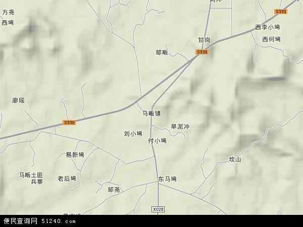 中国河南省信阳市光山县马畈镇地图(卫星地图)图片