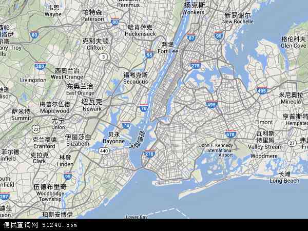 纽约市地图 - 纽约市卫星地图 - 纽约市高清航拍地图 - 纽约市高清卫星地图 - 纽约市2015年卫星地图 - 美国纽约纽约市地图