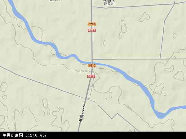 中国新疆维吾尔自治区阿克苏地区库车县齐满镇地图(卫星地图)图片