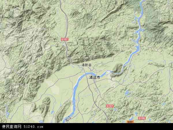 清远市地图高清版_广东清远地图全图