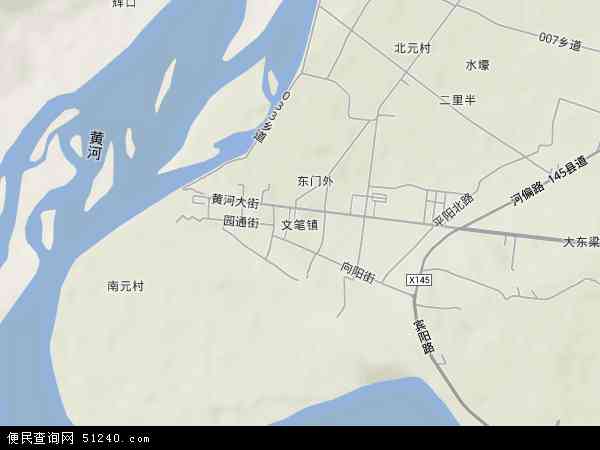 山西省 忻州 市河曲县文笔镇地图(地图)