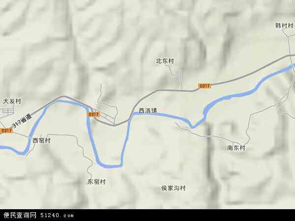 中国山西省晋中市寿阳县西洛镇地图(卫星地图)图片