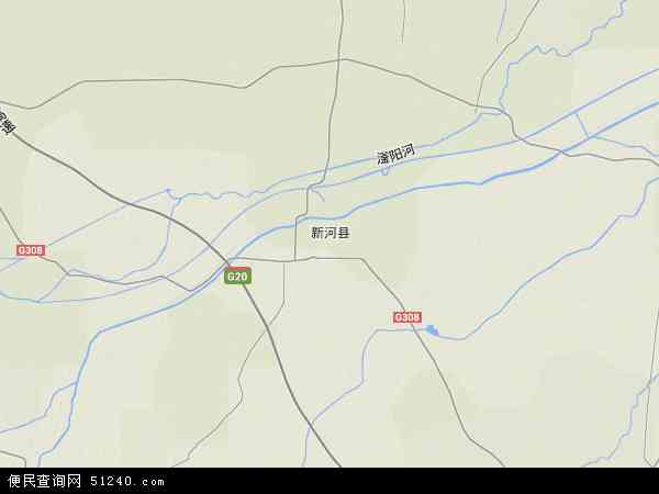 中国河北省邢台市新河县地图(卫星地图)图片