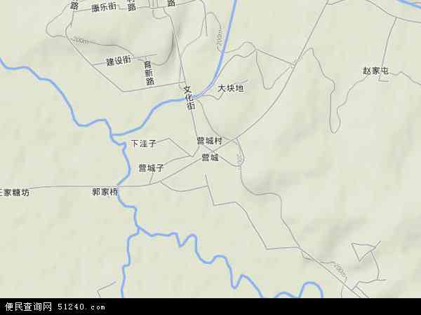 中国吉林省长春市九台市营城地图(卫星地图)图片