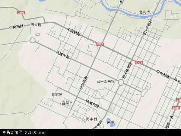 吉林省四平市铁西区英雄 地图 ( 地图 )
