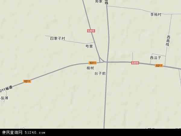 辽宁省盘锦市大洼县榆树镇地图(地图)