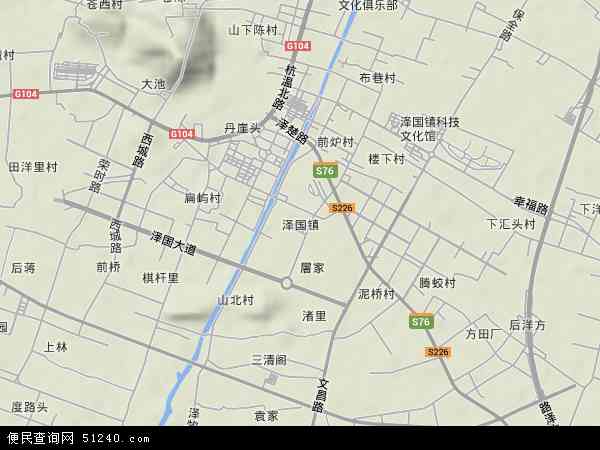 中国浙江省台州市温岭市泽国镇地图(卫星地图)图片