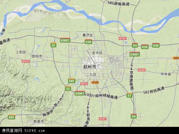 2017郑州市卫星地图,郑州市北斗卫星地图2018,部分地区可以实现高清