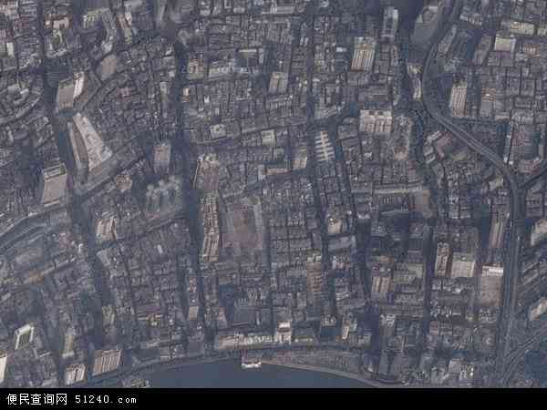 中国广东省广州市越秀区北京地图(卫星地图)
