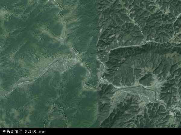 中国广西壮族自治区桂林市资源县瓜里乡地图(卫星地图)图片