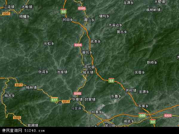 开化县地图 - 开化县卫星地图 - 开化县高清航拍