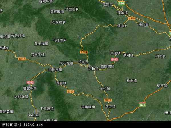 祁东县地图 - 祁东县卫星地图 - 祁东县高清航拍