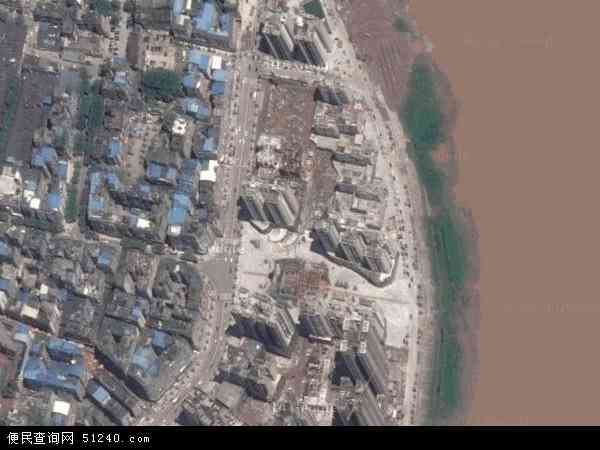 中国四川省巴中市巴州区西城地图(卫星地图)图片