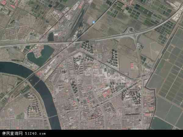 中国天津市滨海新区茶淀镇地图(卫星地图)图片