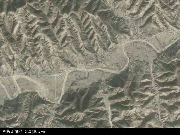 中国陕西省榆林市子洲县何家集镇地图(卫星地图)图片