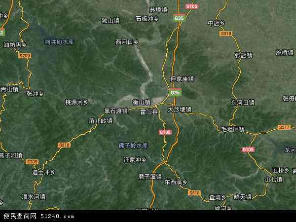 安徽省六安市霍山县地图(地图)
