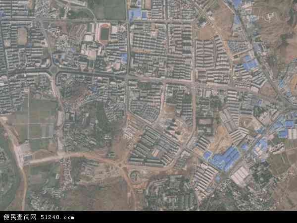 中国云南省红河哈尼族彝族自治州开远市灵泉地图(卫星地图)图片