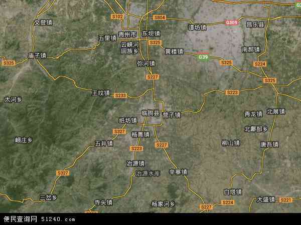 山东省潍坊市临朐县地图(地图)