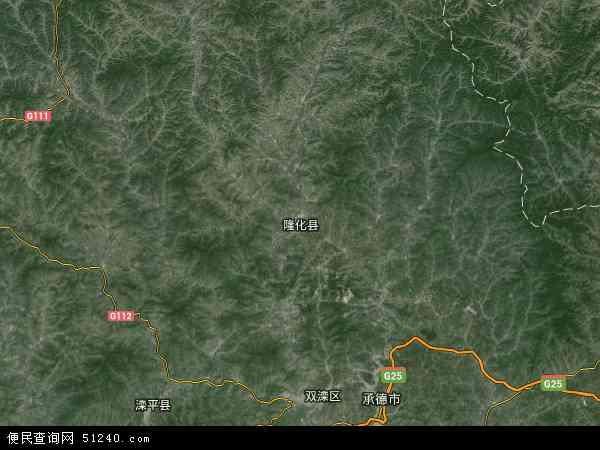 隆化县地图 - 隆化县卫星地图 - 隆化县高清航拍