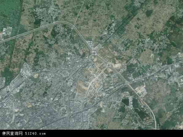 中国广西壮族自治区玉林市玉州区名山地图(卫星地图)图片