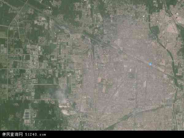 中国河南省商丘市梁园区平原地图(卫星地图)图片