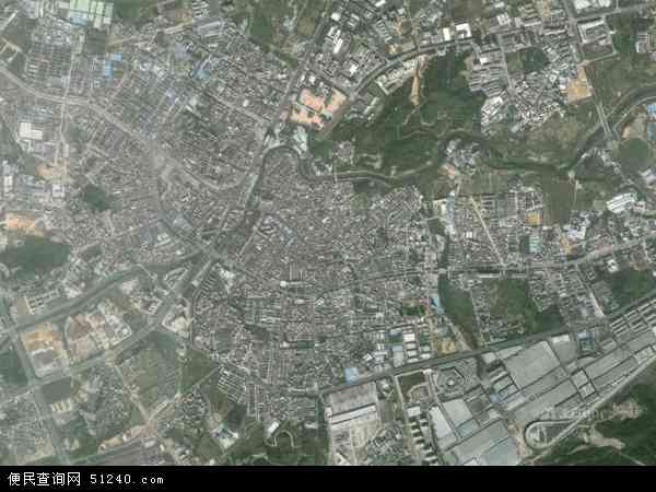 中国广东省深圳市龙岗区坪山地图(卫星地图)