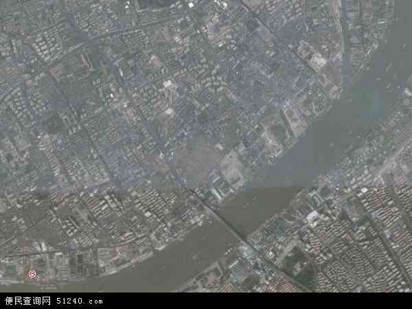 中国上海市杨浦区平凉路地图(卫星地图)