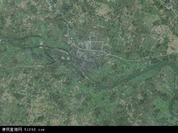 中国四川省德阳市广汉市三水镇地图(卫星地图)图片