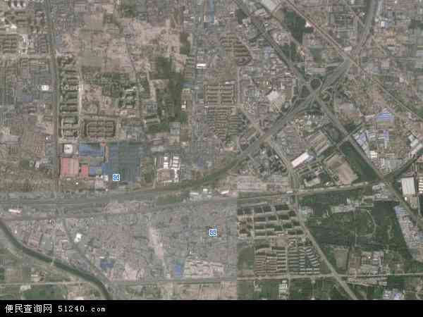 中国北京市朝阳区小红门地图(卫星地图)