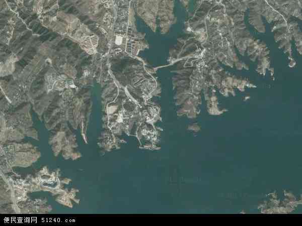 中国河北省石家庄市平山县西柏坡镇地图(卫星地图)图片