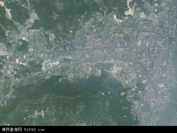 中国广东省韶关市武江区西河镇地图(卫星地图)图片