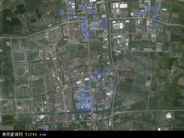 中国江苏省苏州市昆山市张浦镇地图(卫星地图