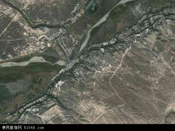 中国陕西省榆林市横山县波罗镇地图(卫星地图)图片