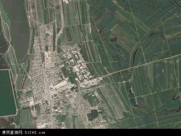 中国吉林省白城市镇赉县大屯镇地图(卫星地图)图片