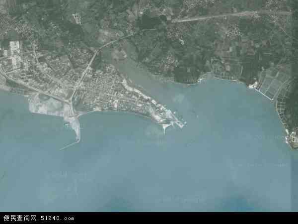 中国广东省湛江市徐闻县海安镇地图(卫星地图