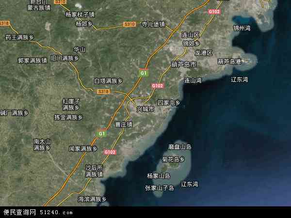 辽宁省葫芦岛市兴城市红崖子镇地图(地图)