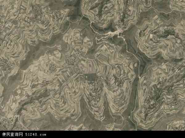 中国甘肃省平凉市静宁县灵芝乡地图(卫星地图
