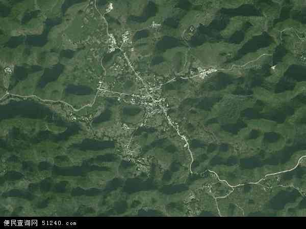 中国广西壮族自治区百色市德保县隆桑镇地图(卫星地图)图片