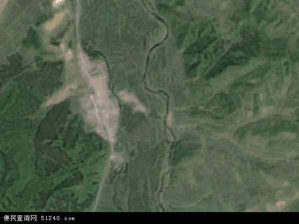 中国黑龙江省牡丹江市宁安市马河乡地图(卫星