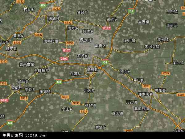 河北省保定市清苑县地图(地图)