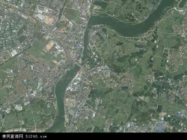 中国广东省广州市白云区人和镇地图(卫星地图