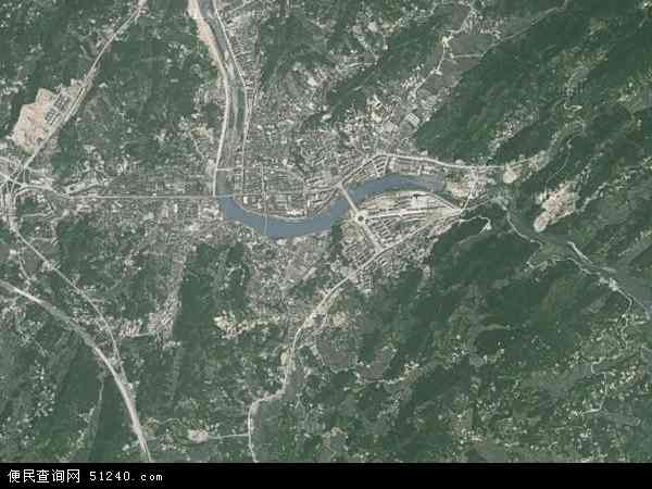 中国安徽省安庆市岳西县天堂镇地图(卫星地图)图片