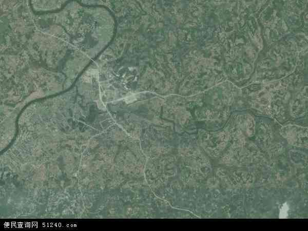 中国重庆市荣昌县吴家镇地图(卫星地图)图片