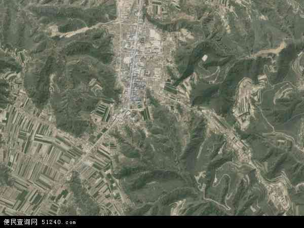 中国甘肃省庆阳市合水县西华池镇地图(卫星地图)图片