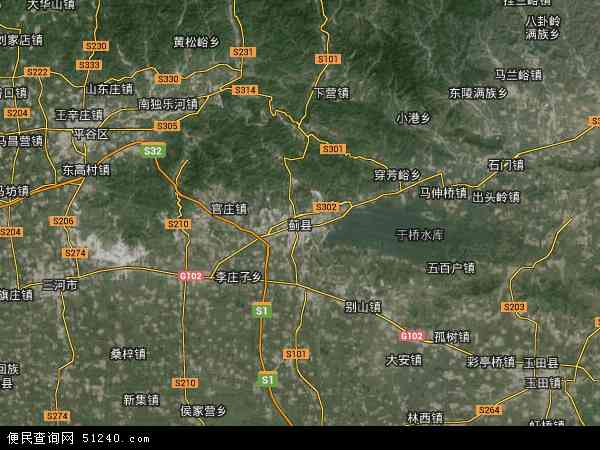 天津市蓟县许家台镇地图(地图)