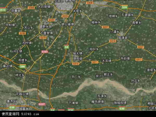 原阳县地图 - 原阳县卫星地图 - 原阳县高清航拍